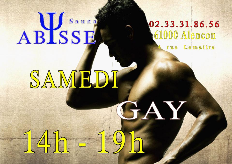 Sauna Club Abysse : Horaires du Club Abysse - samedi gay