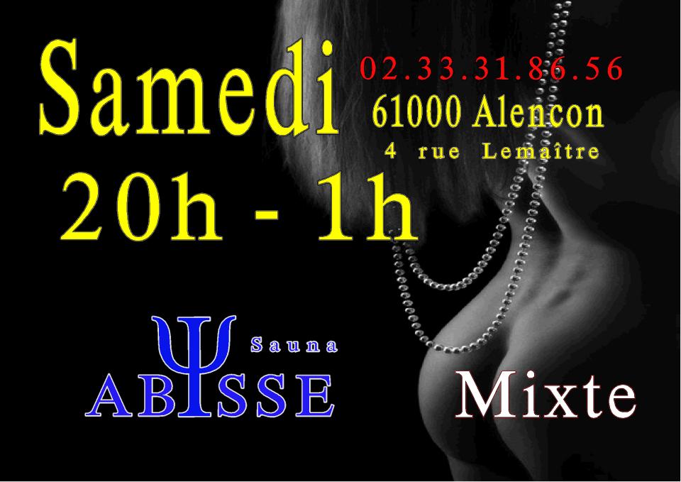 Sauna Club Abysse : Horaires du Club Abysse