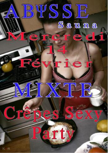 Sauna Club Abysse Alençon - Journée mixte : crepes party - 2018-02-14T15:00:00 - 2018-02-14T19:00:00