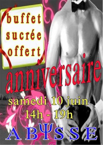Sauna Club Abysse Alençon - Journée gay : Soirée anniversaire - 2017-06-10T14:00:00 - 2017-06-10T19:00:00