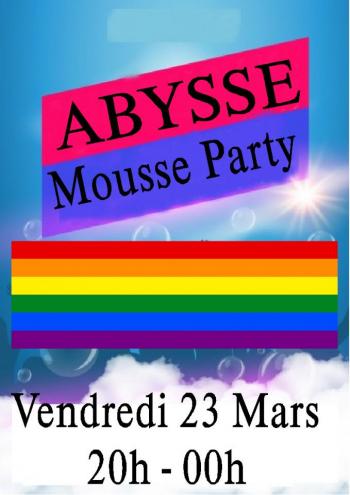 Sauna Club Abysse Alençon - Soirée gay :  Soirée Mousse - 2018-03-23T19:00:00 - 2018-03-23T23:55:00
